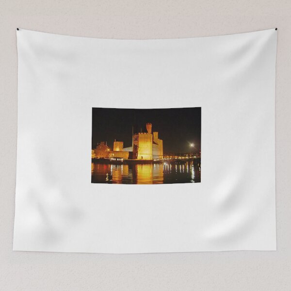 Item preview, Caernarfon Castle at Night designed and sold by AnnDixon.