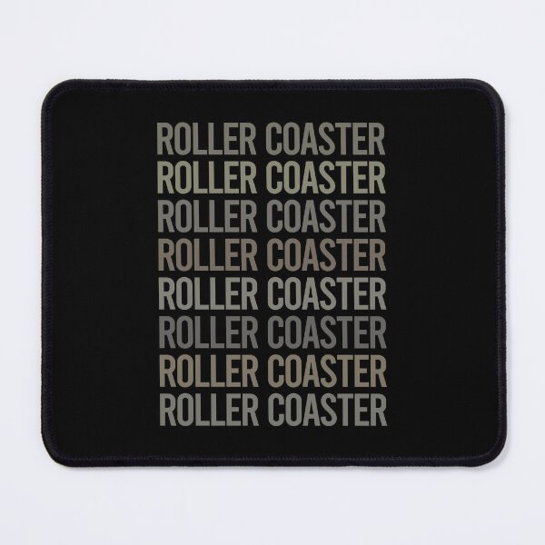 Item preview, Gray Text Art Roller Coaster Coasters Rollercoaster designed and sold by TarynBrown3126.