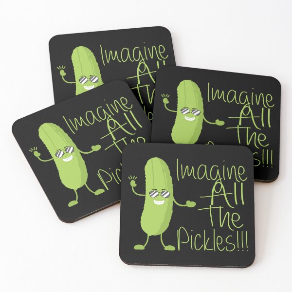 Item preview, Imagine All The Pickles Sunglasses Smile Funny Lyric Pun designed and sold by PunnyLyrics.