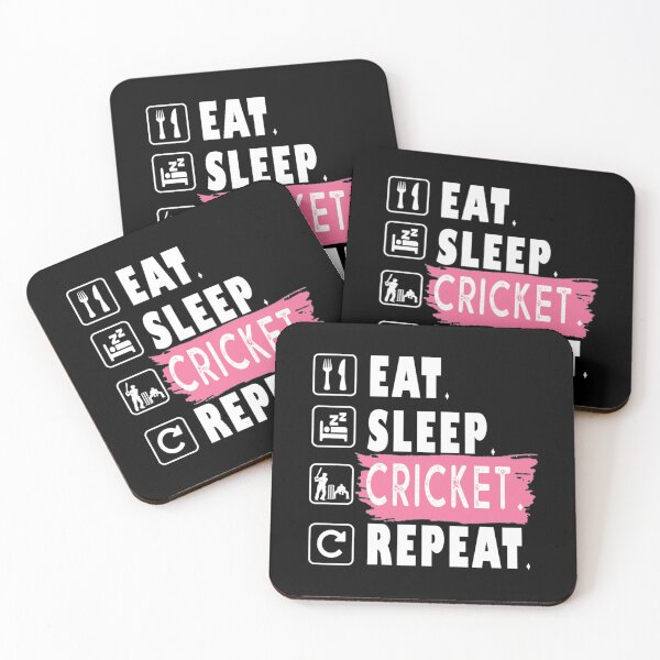 Item preview, Eat Sleep Cricket Ak Essential T-Shirt designed and sold by StoreJasper.