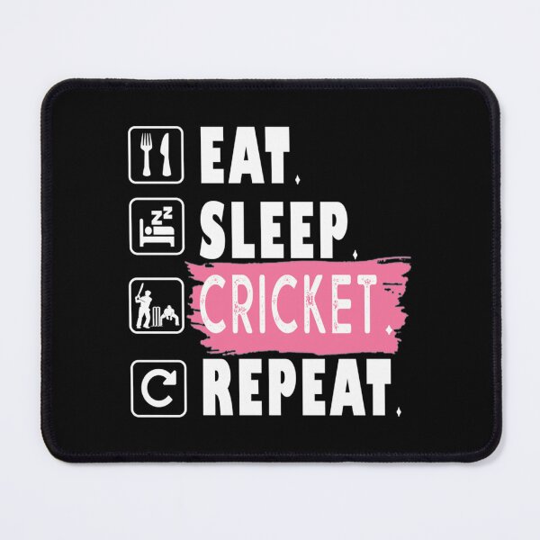 Item preview, Eat Sleep Cricket Ak Essential T-Shirt designed and sold by StoreJasper.