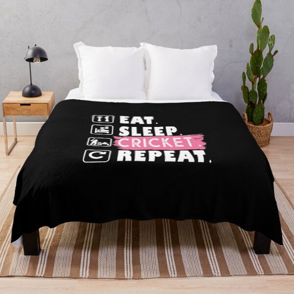 Item preview, Eat Sleep Cricket Ak Essential T-Shirt designed and sold by StoreJasper.