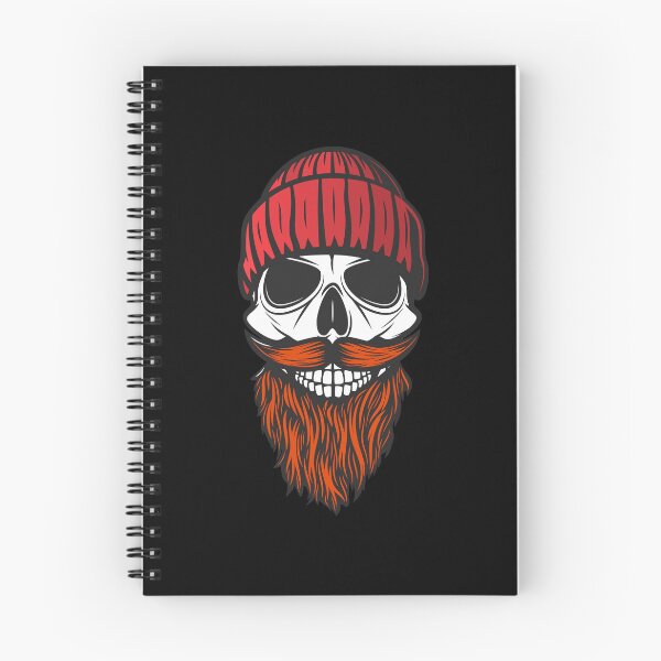 Item preview, Nice Skull With Red Beard & Red Winter Hat Stickers & T shirts  designed and sold by Yassin  KM.