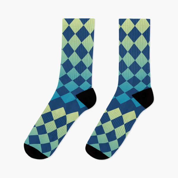 Item preview, Check pattern green blue designed and sold by MadandMean.