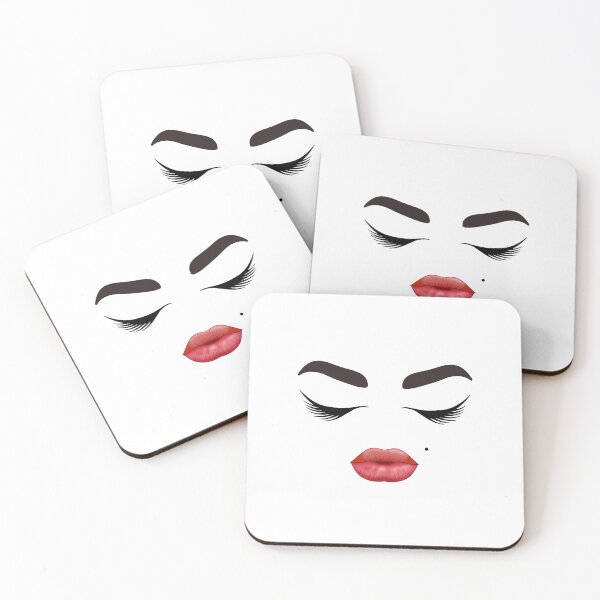 Item preview,  Eye Lashes Brows Red Lips T-shirt designed and sold by Nerdygirlteez.