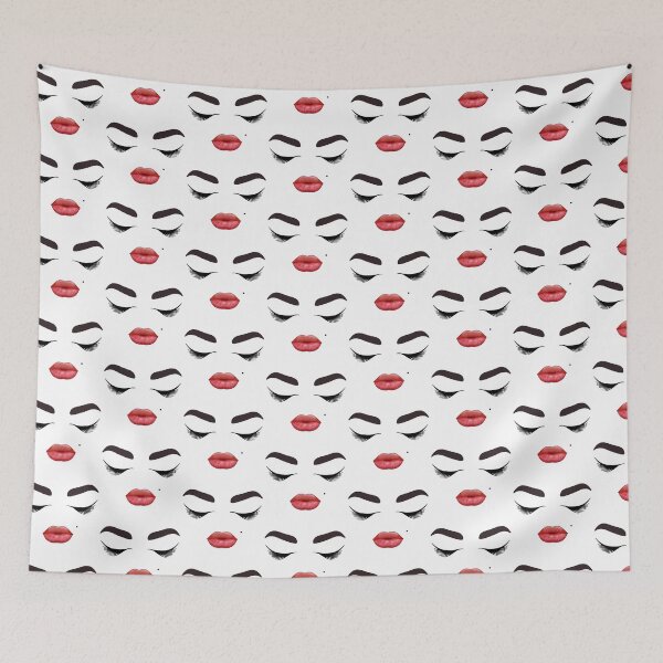 Item preview,  Eye Lashes Brows Red Lips T-shirt designed and sold by Nerdygirlteez.