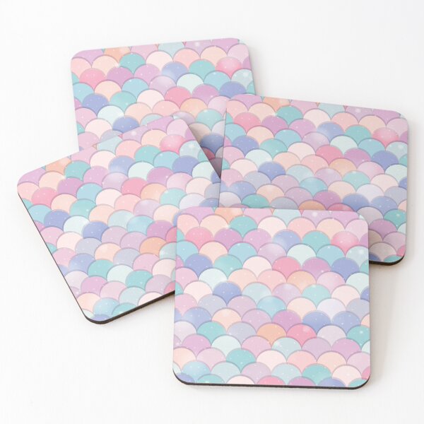 Item preview, Multicolor Mermaid Scales designed and sold by PotluckPrints.
