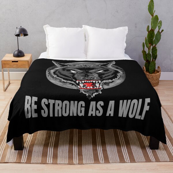Item preview, Be strong as as a wolf, Powerful, wolf lover, wolves designed and sold by Lekrock.