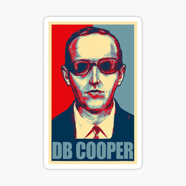 Artikel-Vorschau von Lustige D.B. Cooper - DB Cooper Hoffnungsplakat, designt und verkauft von emotionaldegrad.
