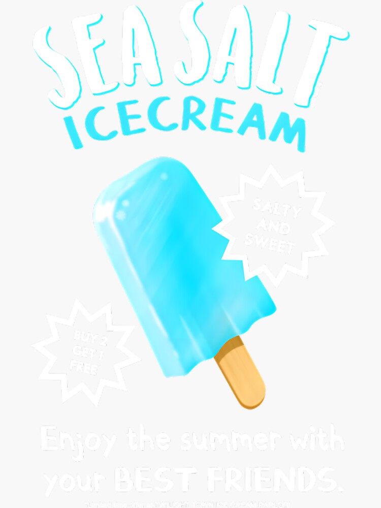 "Sea Salt Ice Cream Essential " Sticker for Sale by mzansidagmoc