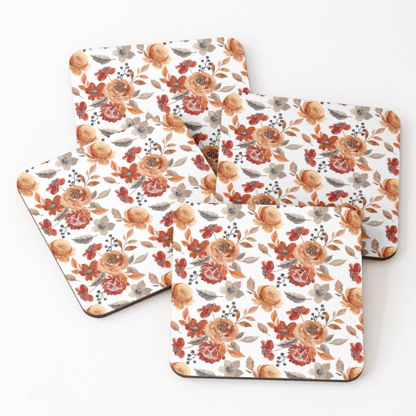 Item preview,  Fall Flowers Watercolor Pattern  designed and sold by JMWCD.