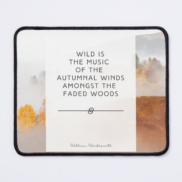 Item preview, William Wordsworth Autumn Quote Fall Print designed and sold by sirenlust.