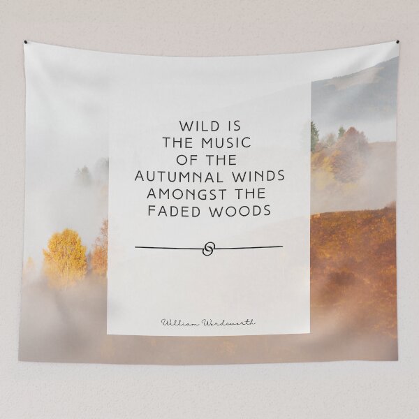 Item preview, William Wordsworth Autumn Quote Fall Print designed and sold by taleofdeuces.