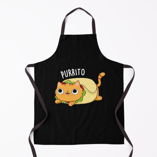 Item preview, Purrito Funny Kitty Cat Burrito Puns (Dark BG) designed and sold by punnybone.