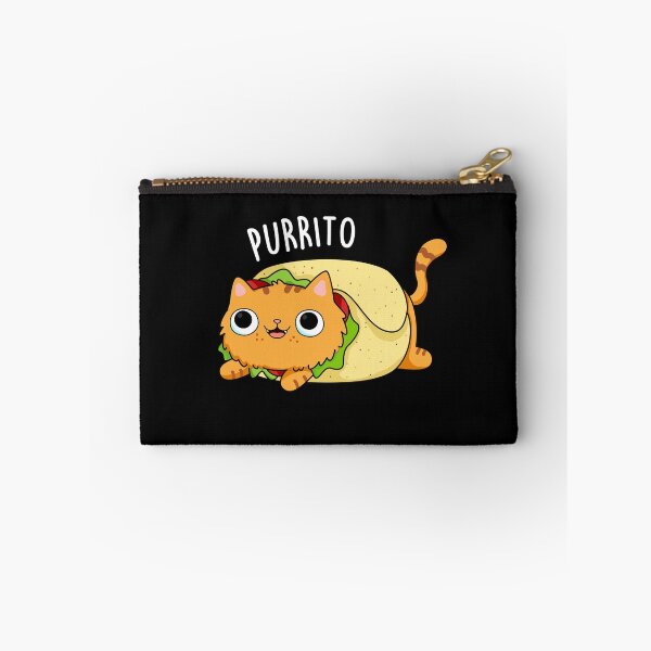 Item preview, Purrito Funny Kitty Cat Burrito Puns (Dark BG) designed and sold by punnybone.