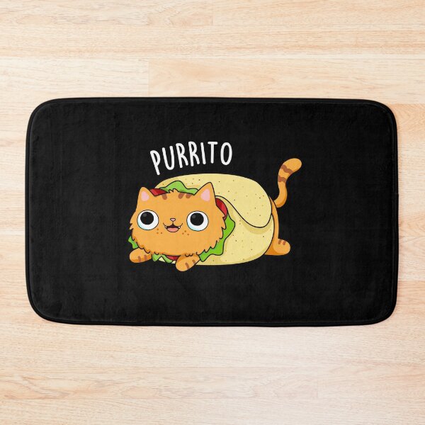 Item preview, Purrito Funny Kitty Cat Burrito Puns (Dark BG) designed and sold by punnybone.