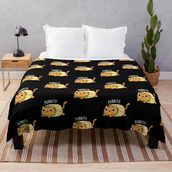 Item preview, Purrito Funny Kitty Cat Burrito Puns (Dark BG) designed and sold by punnybone.
