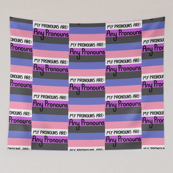 Item preview, Genderfluid any pronouns designed and sold by AmIAnAngelYet.
