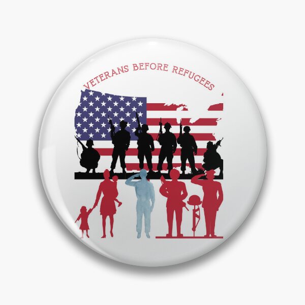 Item preview, veterans before refugees designed and sold by ProjectOfColor.