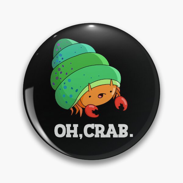 Item preview, Oh Crab Funny Crab Puns (Dark BG) designed and sold by punnybone.
