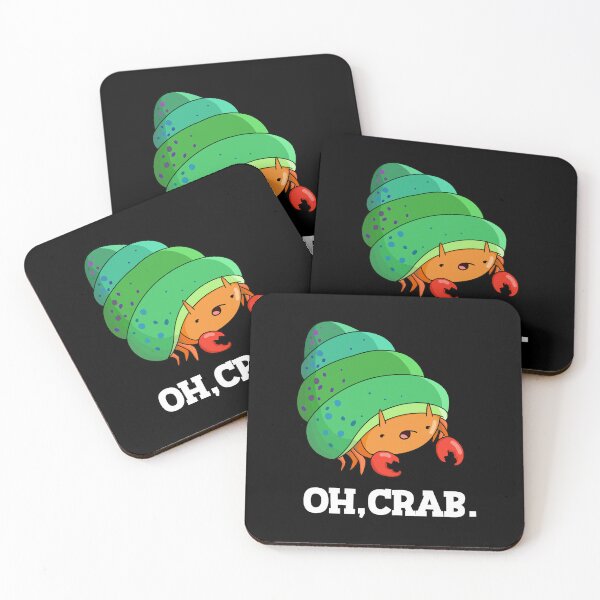Item preview, Oh Crab Funny Crab Puns (Dark BG) designed and sold by punnybone.
