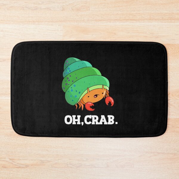Aperçu de l'œuvre Oh Crab Funny Crab Puns (Dark BG) créée et vendue par punnybone.
