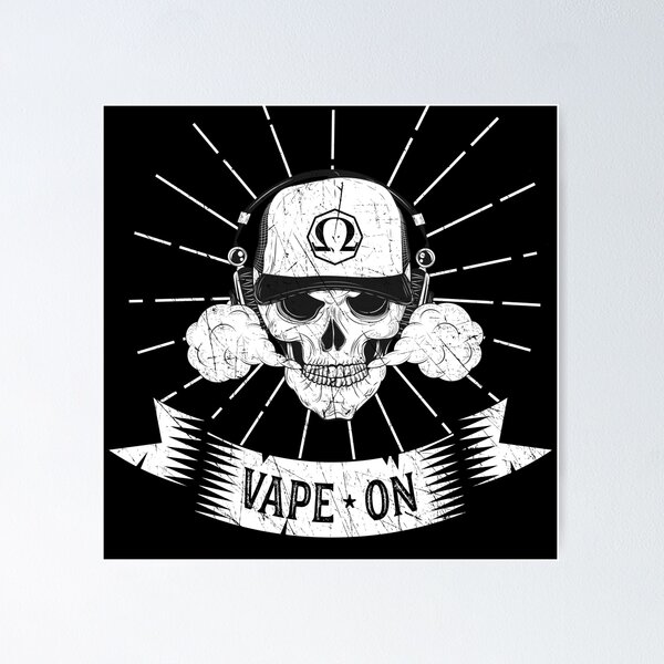 Vape On Vaping Skull - E-Cigarette