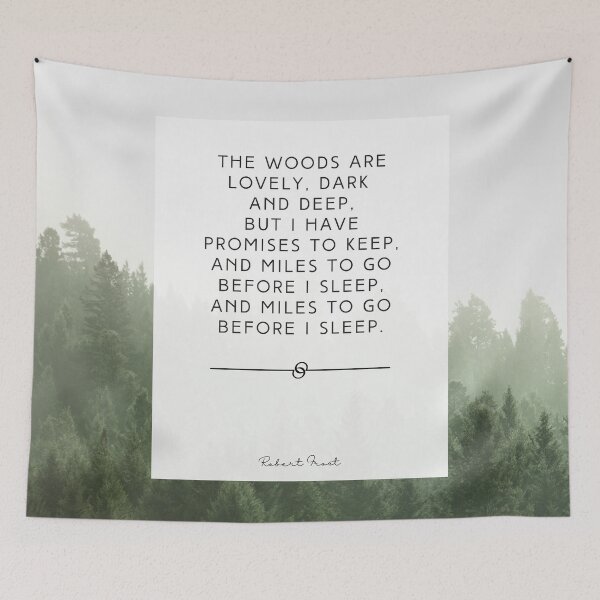 Aperçu de l'œuvre Robert Frost Woods est une belle impression de citation sombre et profonde créée et vendue par taleofdeuces.