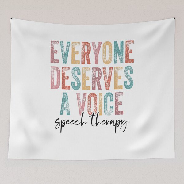 Item preview, Vintage Everyone Deserves Voice Speech Language Pathologist designed and sold by Anoirshop ⭐⭐⭐⭐⭐.