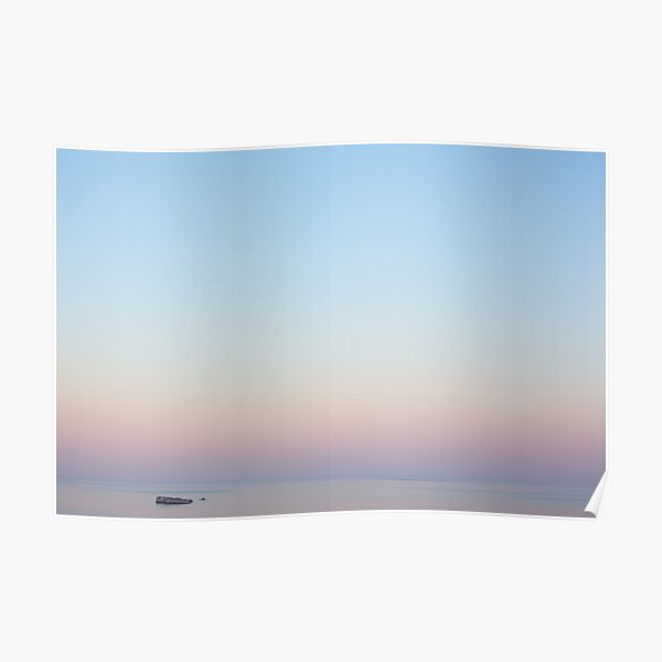 Sunset at Sea Poster
