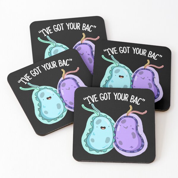 Item preview, I've Got Your Bac Funny Bacteria Puns (Dark BG) designed and sold by punnybone.