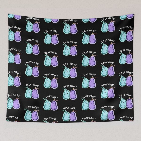Item preview, I've Got Your Bac Funny Bacteria Puns (Dark BG) designed and sold by punnybone.