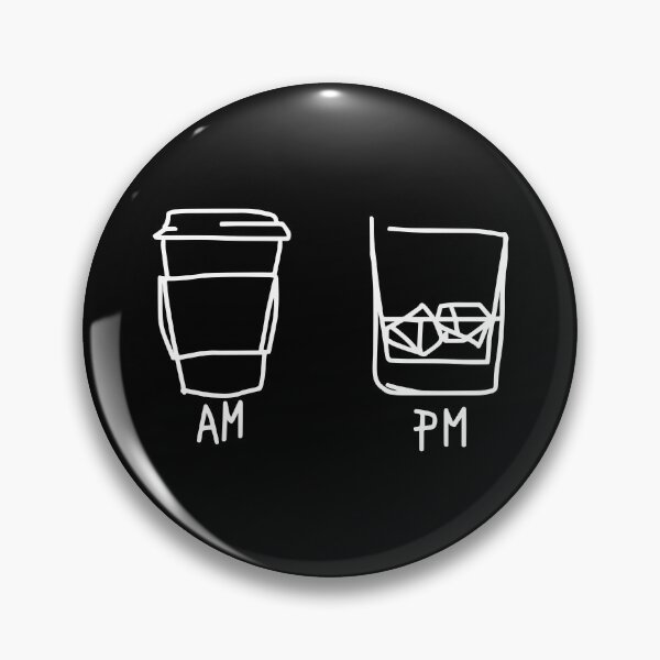 Item preview, AM PM Funny Coffee And Wine Time Men Women Gift designed and sold by Big Twelve.