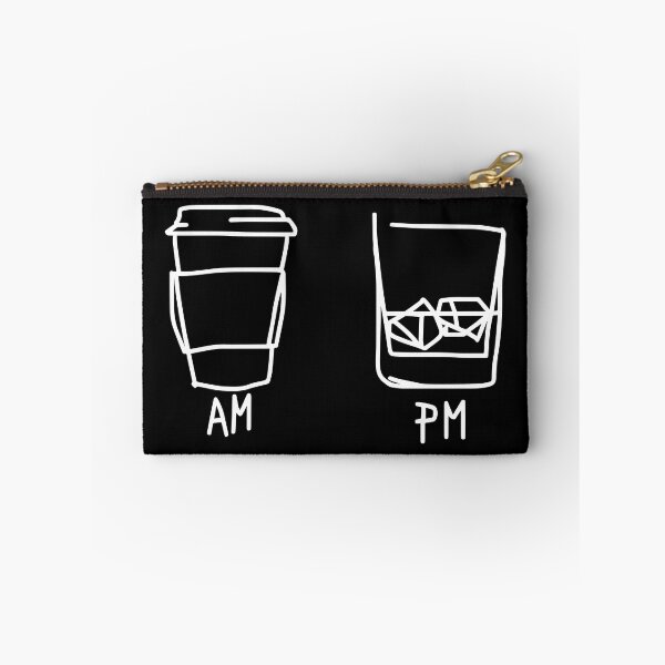 Item preview, AM PM Funny Coffee And Wine Time Men Women Gift designed and sold by Big Twelve.