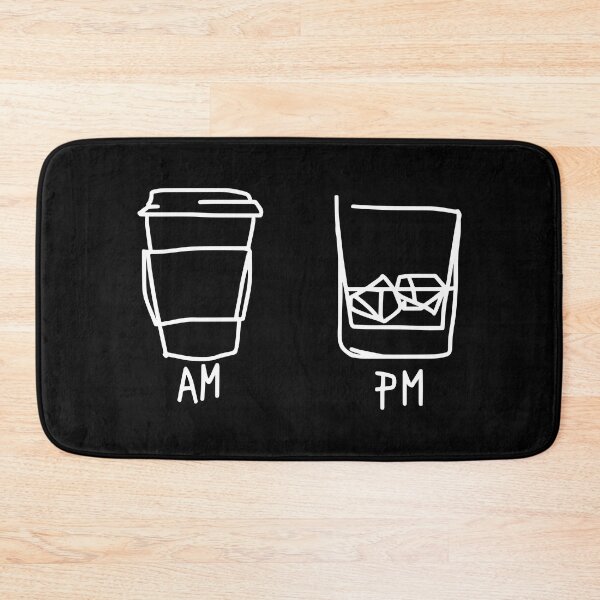 Item preview, AM PM Funny Coffee And Wine Time Men Women Gift designed and sold by Big Twelve.