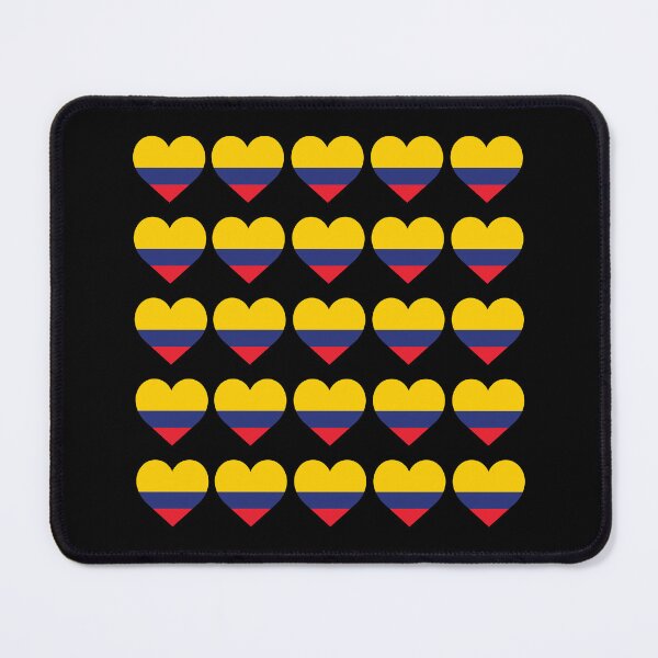 Item preview, Love My Colombia Hearts Flag designed and sold by HelloFromAja.