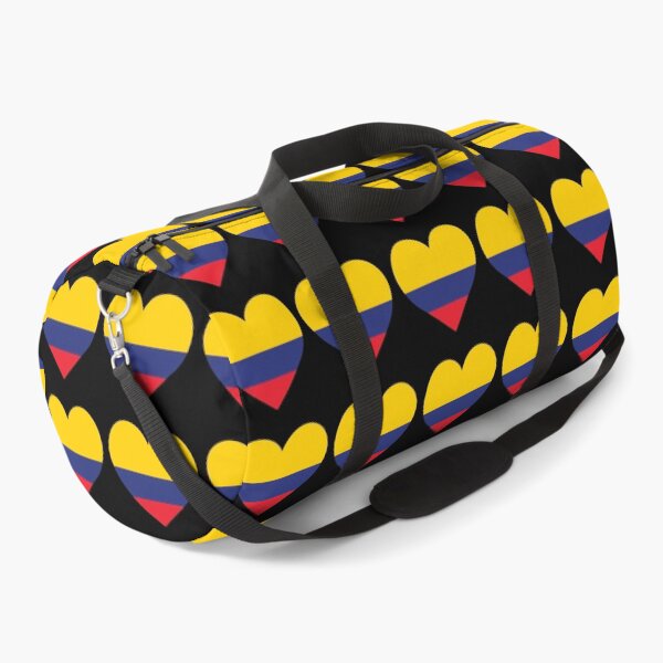 Item preview, Love My Colombia Hearts Flag designed and sold by HelloFromAja.
