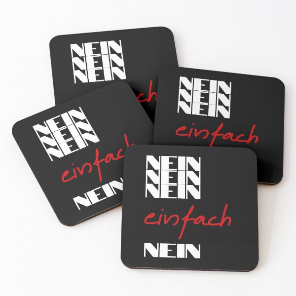 Item preview, No, no, no, simply NO, a final no in white and red letters designed and sold by Anke Franikowski.