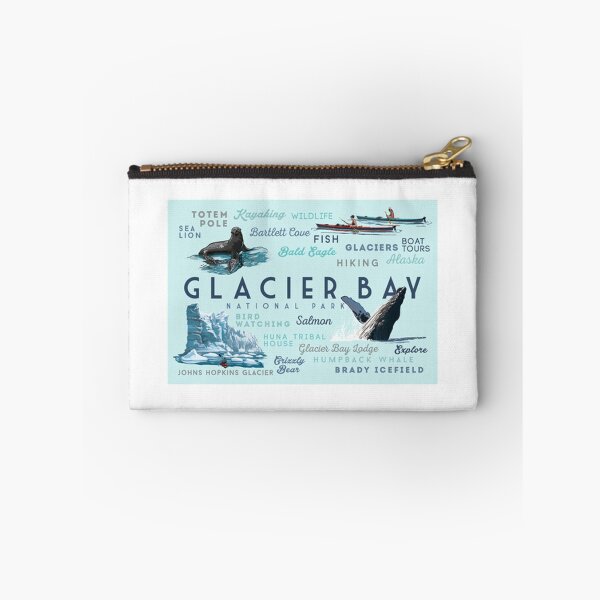 Item preview, Glacier Bay National Park Attractions Travel Decal Sticker designed and sold by MeLikeyTees.