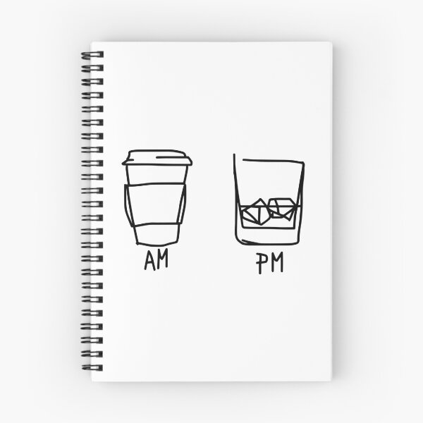 Item preview, AM PM Funny Coffee And Wine Time Men Women Gift designed and sold by Big Twelve.