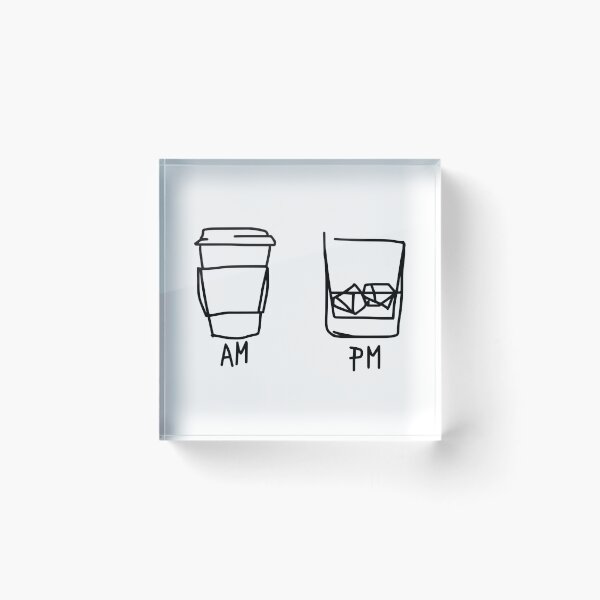 Item preview, AM PM Funny Coffee And Wine Time Men Women Gift designed and sold by Big Twelve.