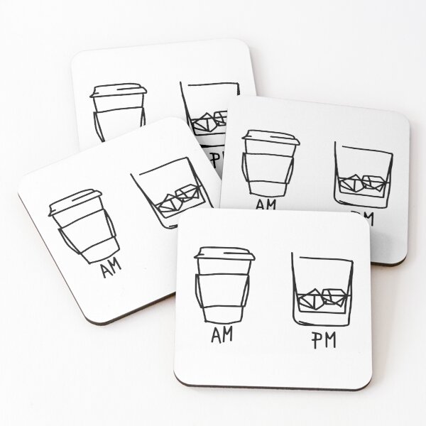 Item preview, AM PM Funny Coffee And Wine Time Men Women Gift designed and sold by Big Twelve.