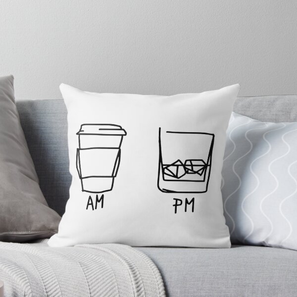 Item preview, AM PM Funny Coffee And Wine Time Men Women Gift designed and sold by Big Twelve.
