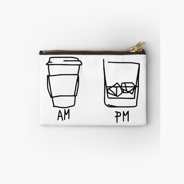 Item preview, AM PM Funny Coffee And Wine Time Men Women Gift designed and sold by Big Twelve.