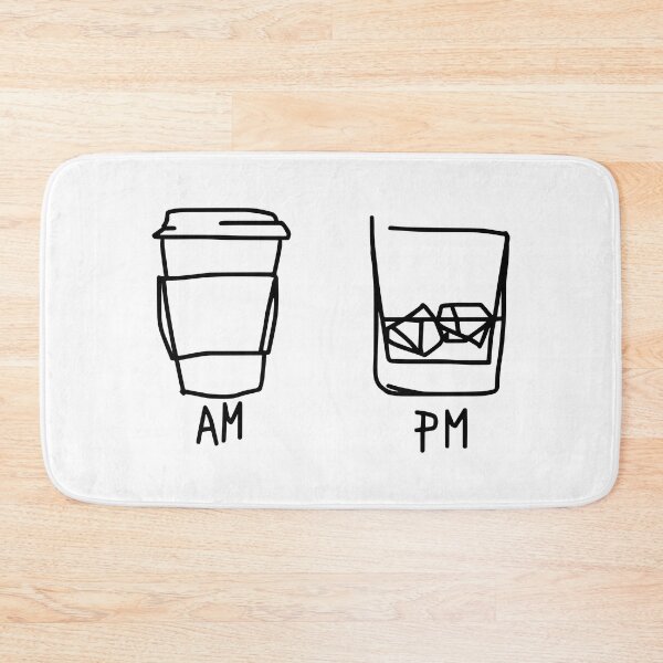 Item preview, AM PM Funny Coffee And Wine Time Men Women Gift designed and sold by Big Twelve.