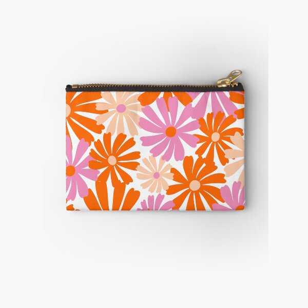 Item preview, Pink and Orange Mod Prints Floral designed and sold by meggydesigns.