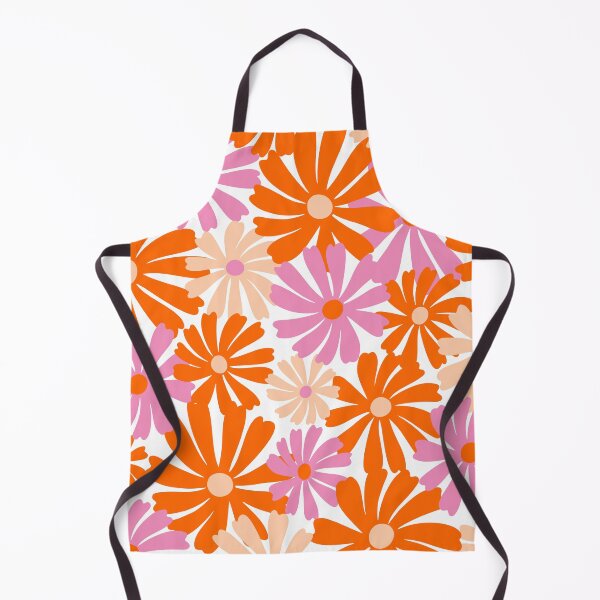 Item preview, Pink and Orange Mod Prints Floral designed and sold by meggydesigns.