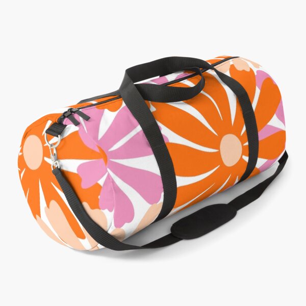Item preview, Pink and Orange Mod Prints Floral designed and sold by meggydesigns.