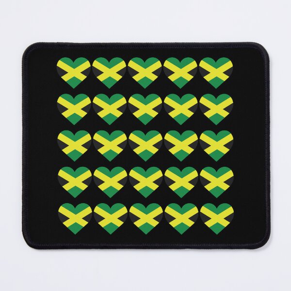Item preview, Love My Jamaican Hearts Flag designed and sold by HelloFromAja.