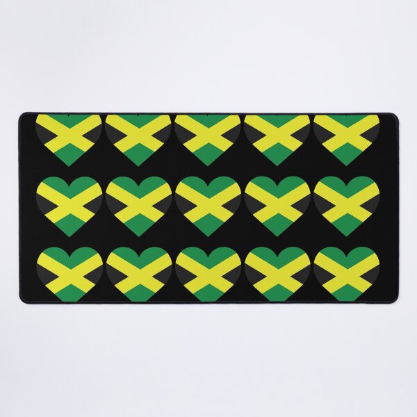 Item preview, Love My Jamaican Hearts Flag designed and sold by HelloFromAja.